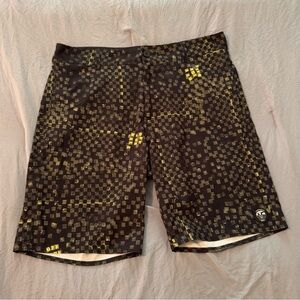 Vanphibian Series By Vans Board Shorts‎ Men’s Size 36 Black/Yellow